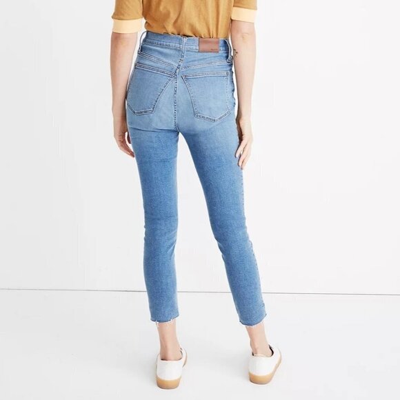 NWT Madewell 11" High Rise Skinny Crop Jeans Size 26 Tall Brooksedge wash - Picture 2 of 12